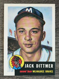 1991 Topps Archives '53 #212 Jack Dittmer