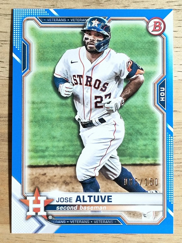 2021 Bowman Blue #84 Jose Altuve