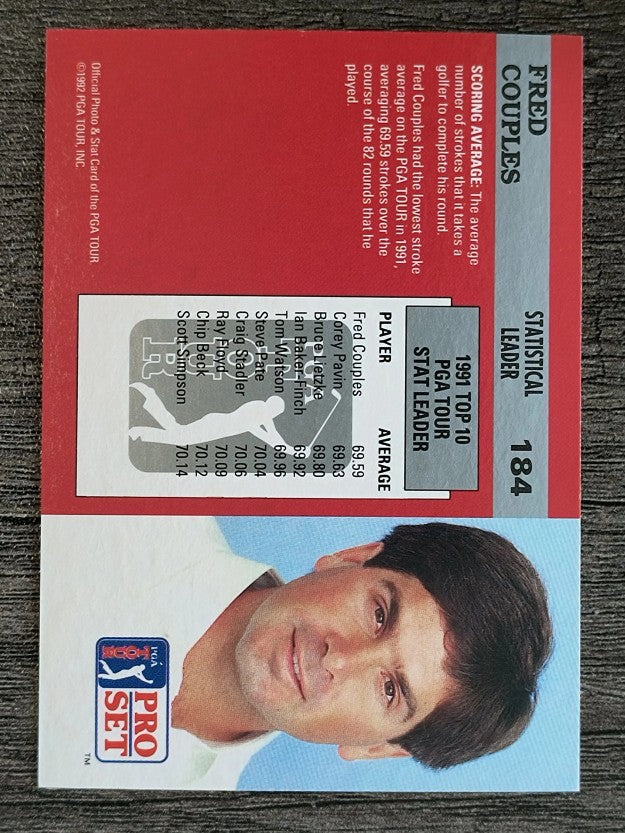 1992 Pro Set #184 Fred Couples SL