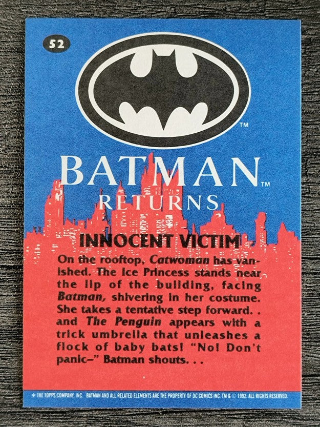 1992 Topps Batman Returns #52 Innocent Victim
