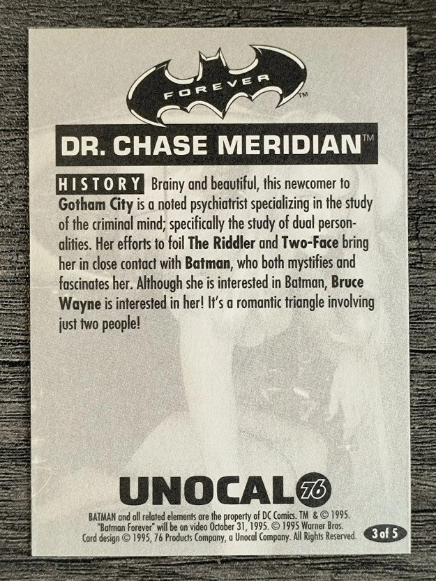 1995 Unocal Batman Forever #3 Dr. Chase Meridian (NM)