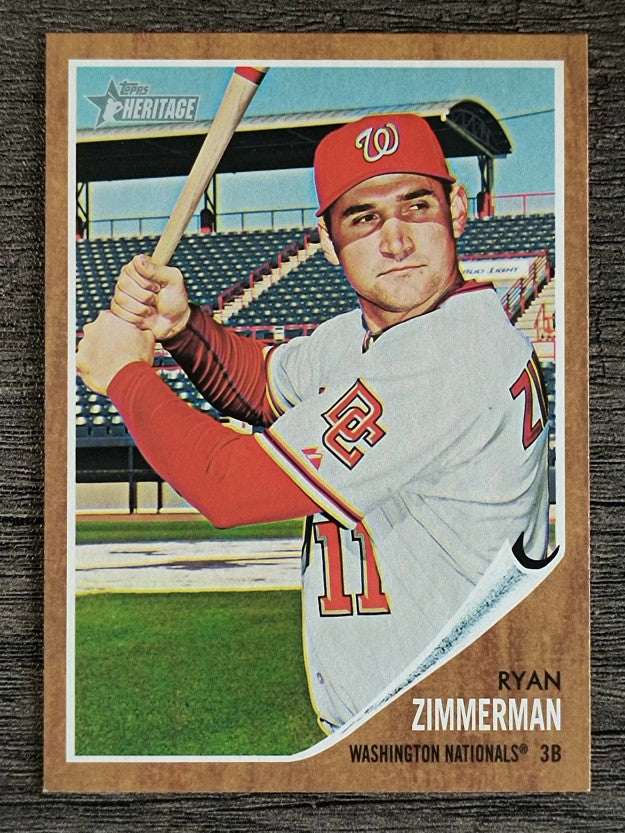 2011 Topps Heritage #95 Ryan Zimmerman