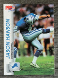 1992 Pro Set #494 Jason Hanson RC