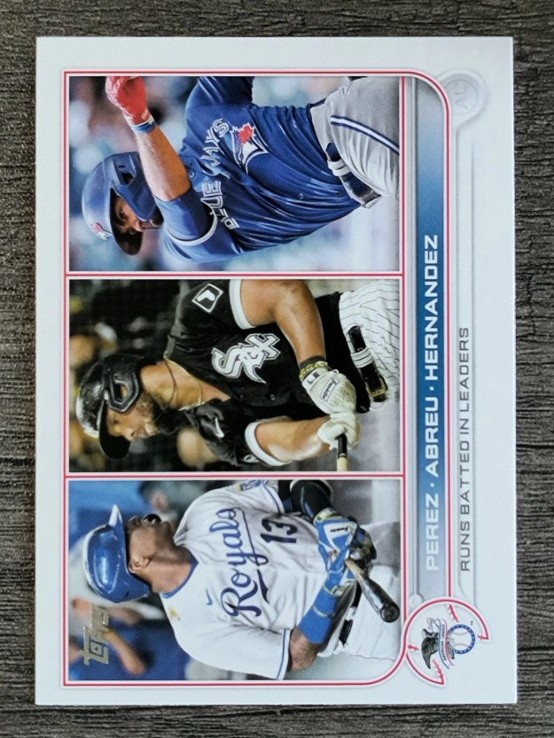2022 Topps #202 Salvador Perez/Jose Abreu/Teoscar Hernandez LL