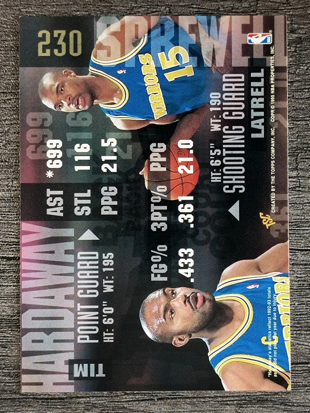 1994-95 Stadium Club #230 Tim Hardaway BCT/Latrell Sprewell