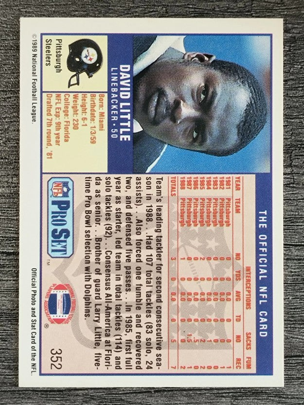 1989 Pro Set #352 David Little