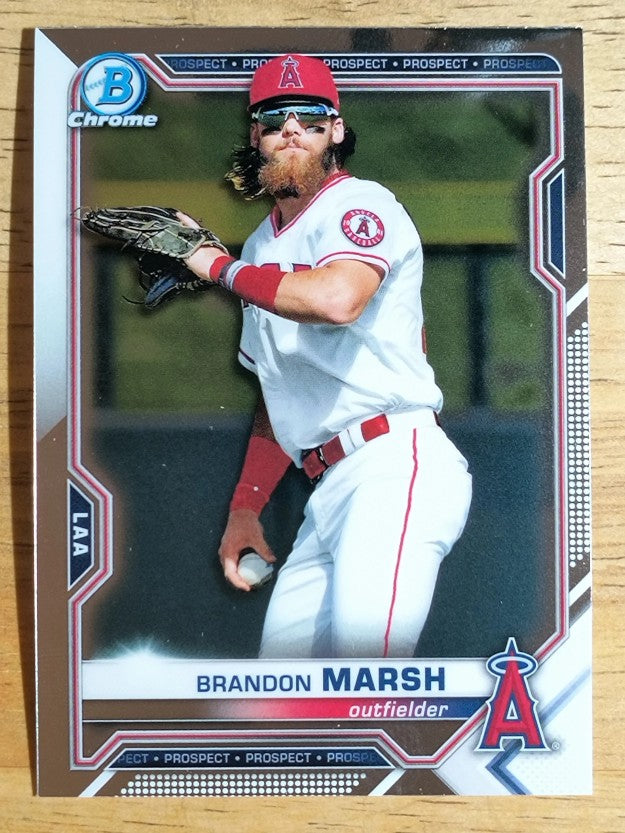 2021 Bowman Chrome Prospects #BCP112 Brandon Marsh