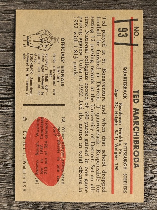 1953 Bowman #92 Ken Carpenter (EXMT)