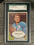 1953 Bowman #21 Bobby Layne (SGC 6 EXMT)