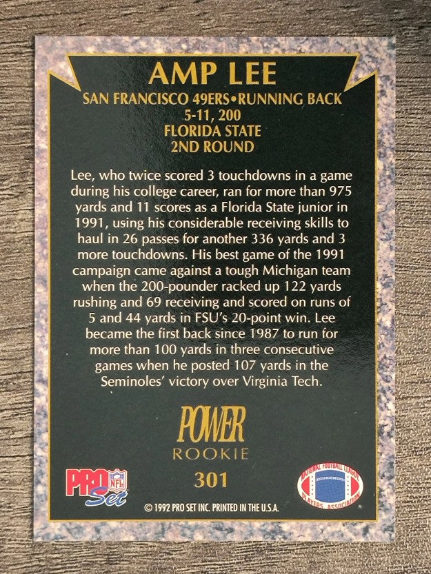 1992 Power #301 Amp Lee RC