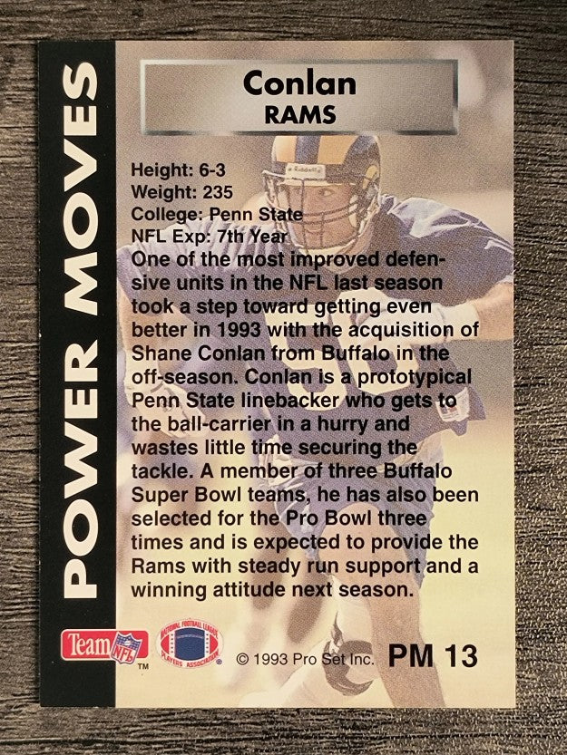 1993 Power Moves #PM13 Shane Conlan