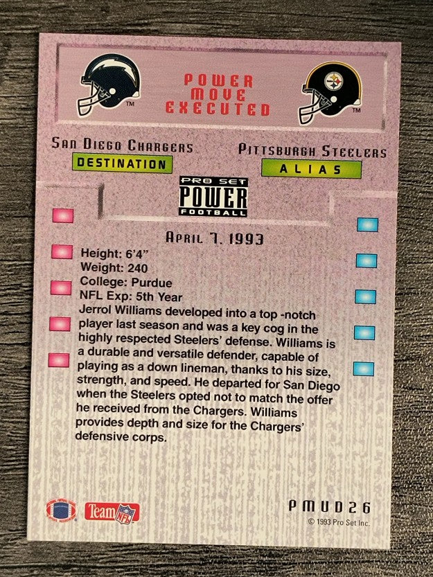 1993 Power Update Moves #26 Jerrol Williams