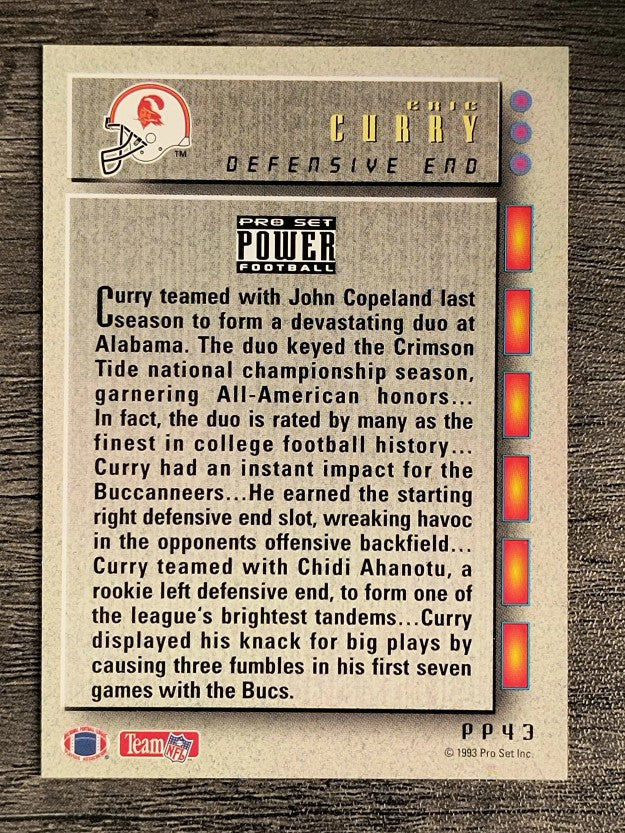 1993 Power Update Prospects Gold #43 Eric Curry
