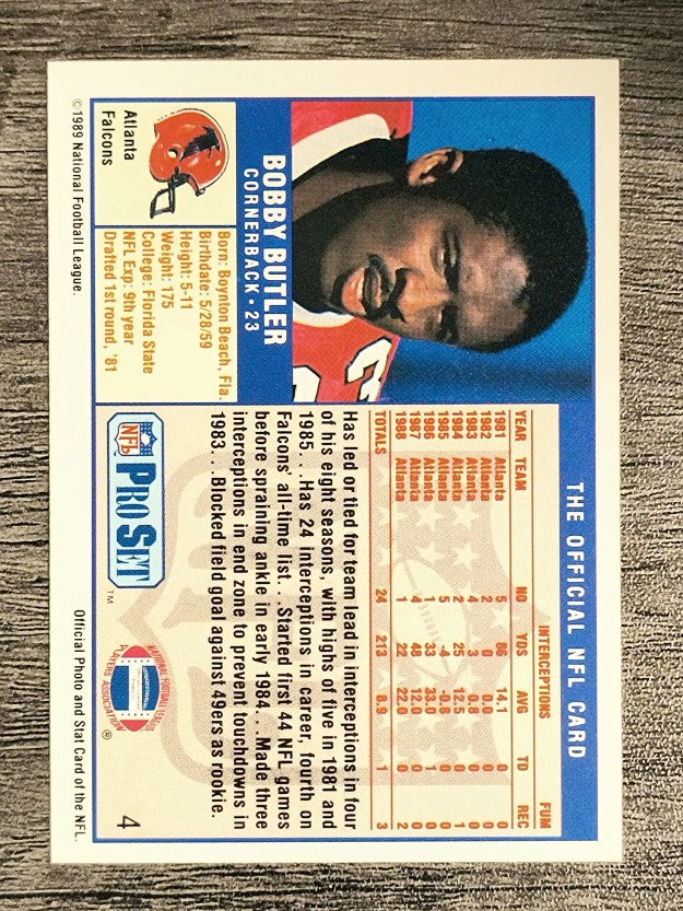 1989 Pro Set #4 Bobby Butler