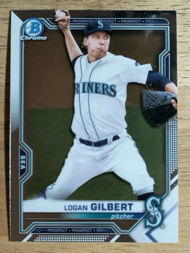 2021 Bowman Chrome Prospects #BCP58 Logan Gilbert