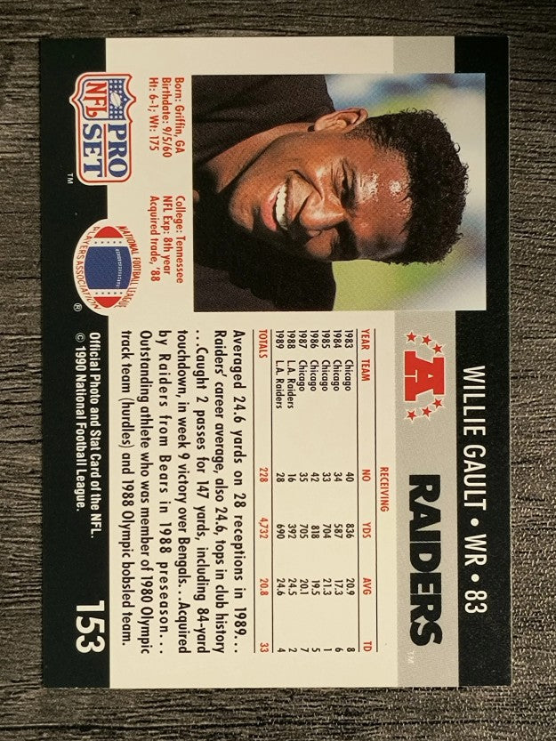 1990 Pro Set #153 Willie Gault
