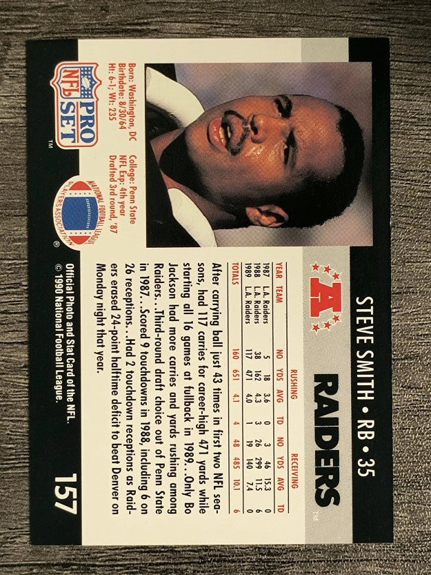 1990 Pro Set #157 Steve Smith