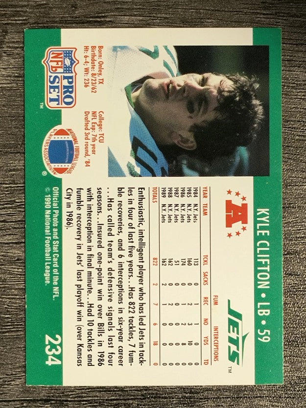 1990 Pro Set #234 Kyle Clifton