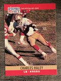1990 Pro Set #289A Charles Haley ERR/Fumble recoveries 4 total (VGEX)