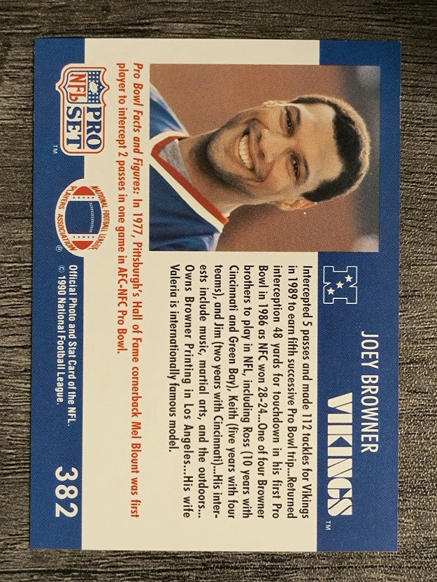 1990 Pro Set #382 Joey Browner PB