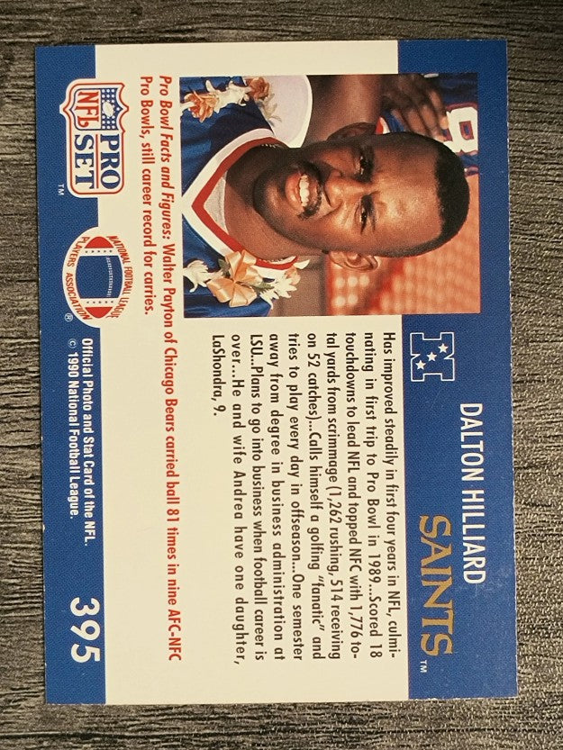 1990 Pro Set #395 Dalton Hilliard PB