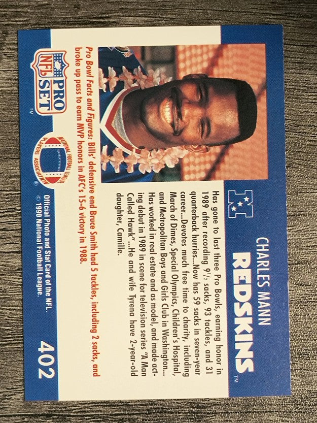 1990 Pro Set #402 Charles Mann PB