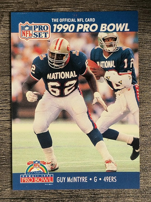 1990 Pro Set #405 Guy McIntyre PB
