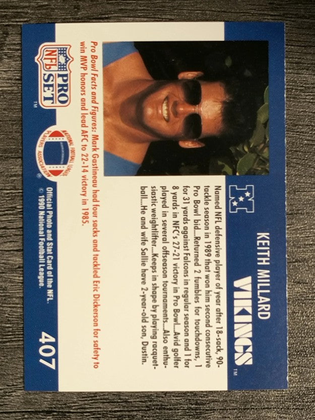 1990 Pro Set #407 Keith Millard PB