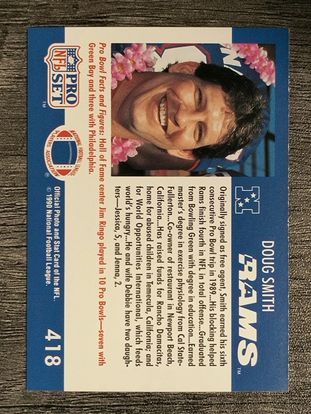 1990 Pro Set #418 Doug Smith PB