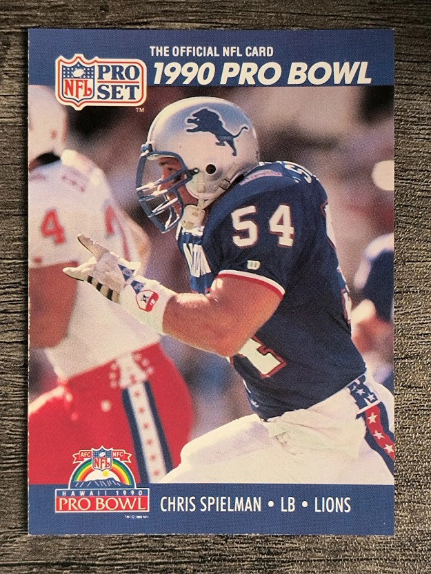 1990 Pro Set #419 Chris Spielman PB