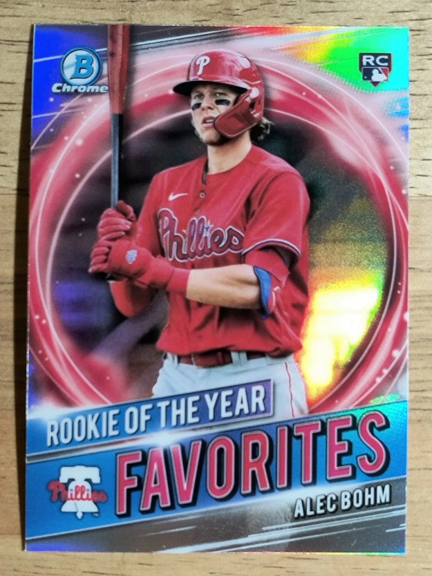 2021 Bowman Chrome Rookie of the Year Favorites Refractors #RRYAB Alec Bohm