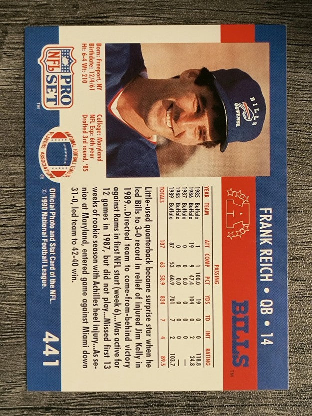 1990 Pro Set #441 Frank Reich