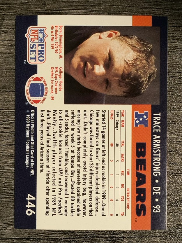 1990 Pro Set #446 Trace Armstrong