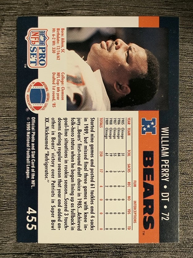 1990 Pro Set #455 William Perry