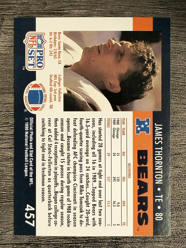 1990 Pro Set #457 James Thornton