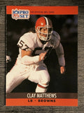 1990 Pro Set #474 Clay Matthews