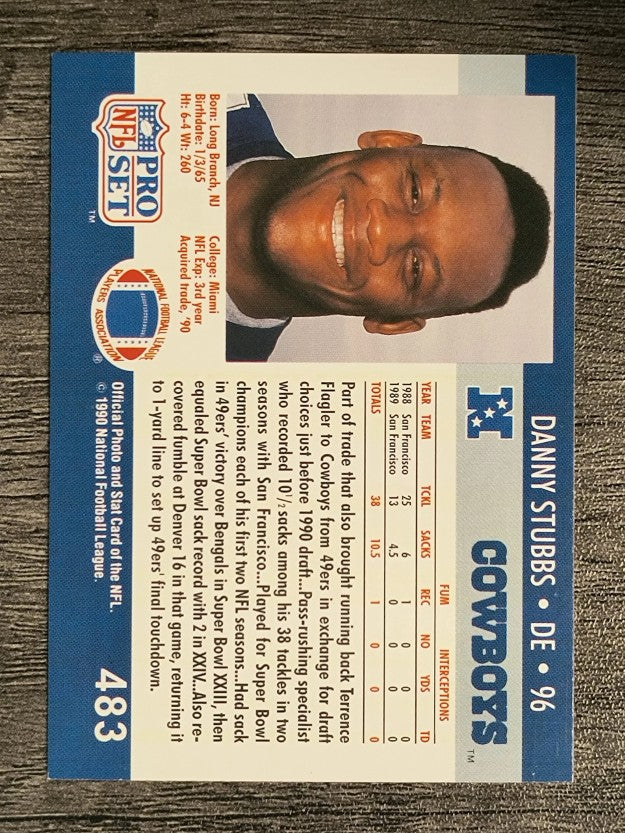 1990 Pro Set #483 Daniel Stubbs