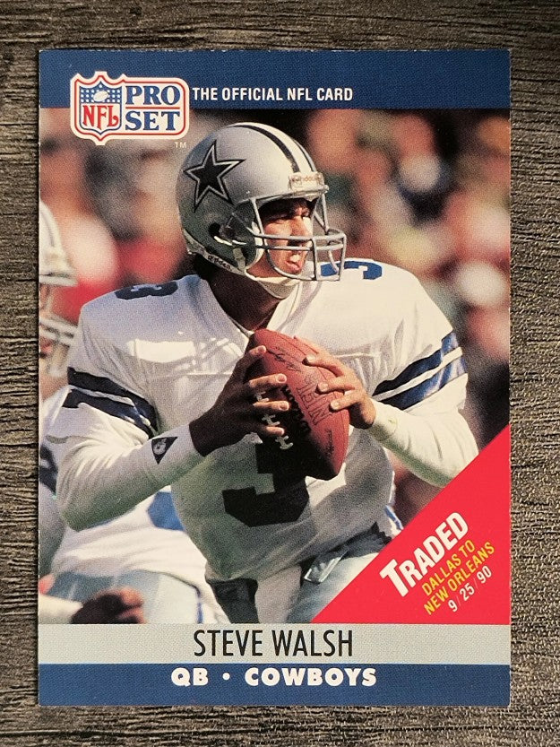 1990 Pro Set #484 Steve Walsh