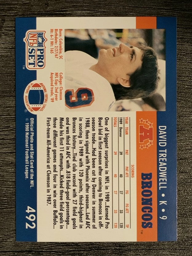 1990 Pro Set #492 David Treadwell