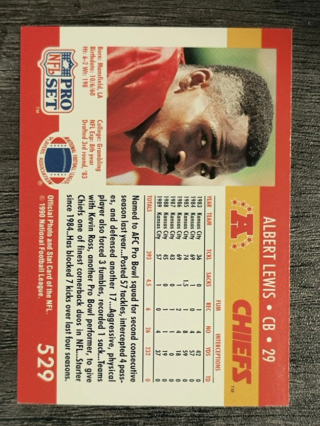1990 Pro Set #529 Albert Lewis