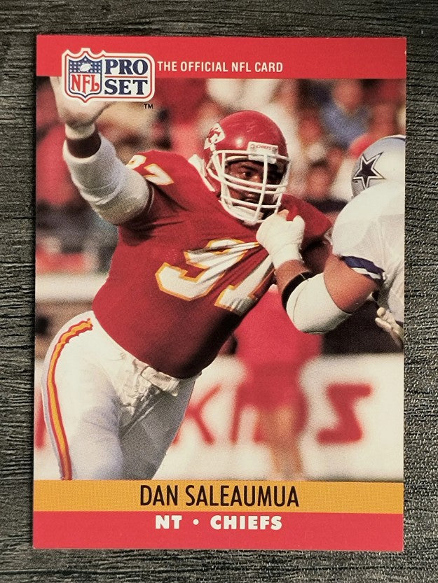 1990 Pro Set #535 Dan Saleaumua