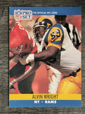 1990 Pro Set #556 Alvin Wright RC