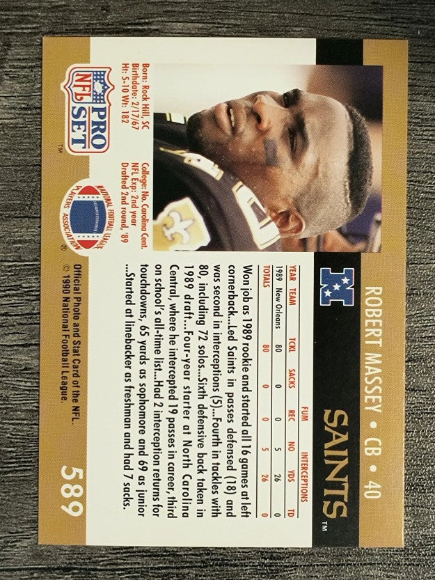 1990 Pro Set #589 Robert Massey