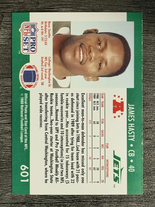 1990 Pro Set #601 James Hasty