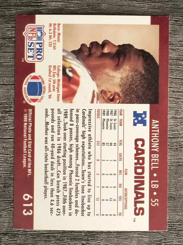 1990 Pro Set #613 Anthony Bell