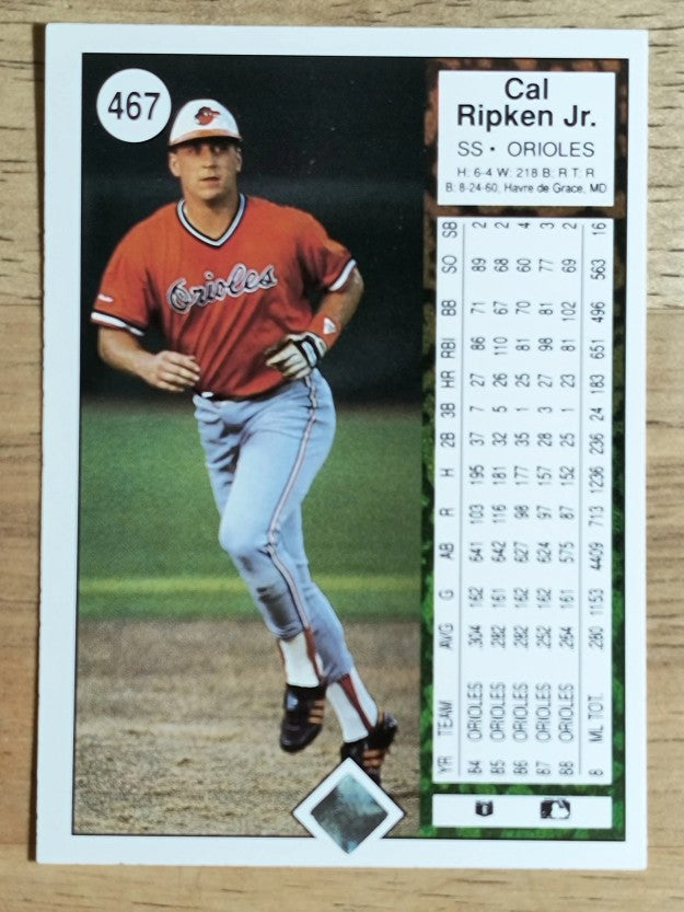 1989 Upper Deck #467 Cal Ripken (EXMT)