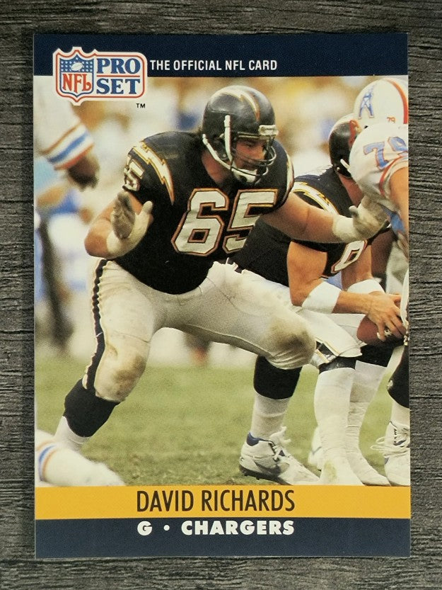 1990 Pro Set #633A David Richards RC ERR/Back says G-T