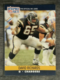 1990 Pro Set #633A David Richards RC ERR/Back says G-T