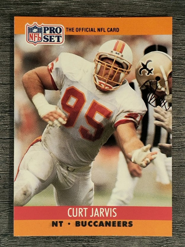 1990 Pro Set #657B Curt Jarvis COR/Includes Official NFL Card