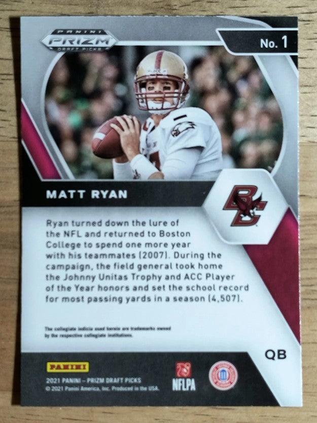 2021 Panini Prizm Draft Picks #1 Matt Ryan
